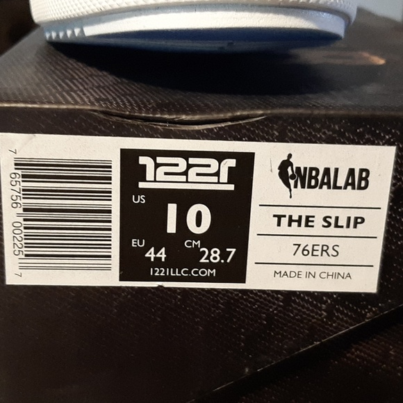 Philadelphia 76ers Slip-On Canvas Shoes - White - Picture 4 of 4